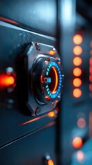 Obraz premium Exploring the Intricacies of Modern Technology Through Dynamic Interface Design Elements
