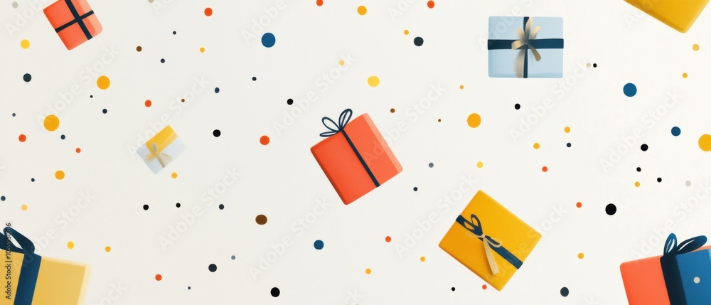 Poster a colorful background with many boxes of different sizes and colors