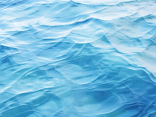 Obraz premium Seamless Water Ripples and Waves Texture - Transparent Ocean Horizon Pattern for Summer Design