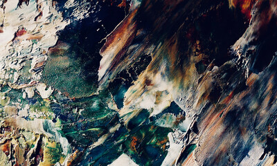 Abstract background art . Ethnic pattern. Mixtures of oil paint. Trendy hand painting canvas. Wall decor and Wall art prints Idea. 3D Texture. Art object