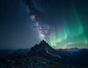 Milky Way stretching across a dark sky