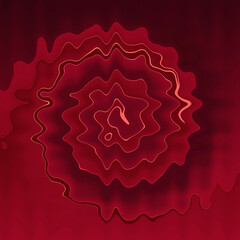 Gradient background top and bottom center dark red and chocolate color waves wallpaper circle wave