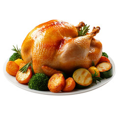 Whole Roasted Chicken with Vegetables