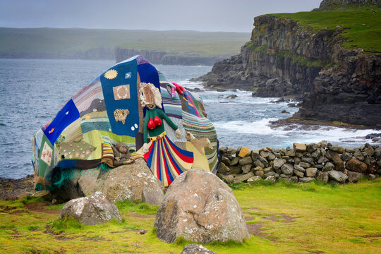 Symbol of collaboration, Sandur, Faroe Islands