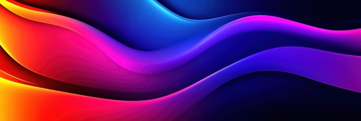 Fototapeta premium Colorful abstract wave background with gradients, perfect for digital art and design projects.