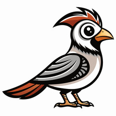 Naklejka premium detailed vector illustration of a small bird