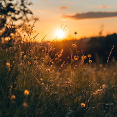 autumn leaves in the sun