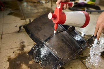 Cleaning automotive parts in a workshop is vital for optimal performance and quality