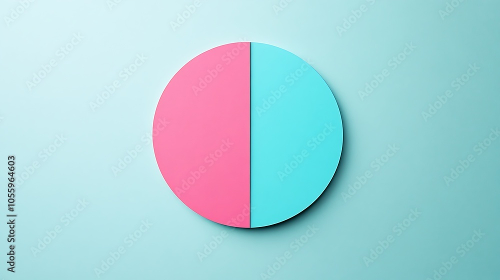 Poster minimalist icon with dual color design