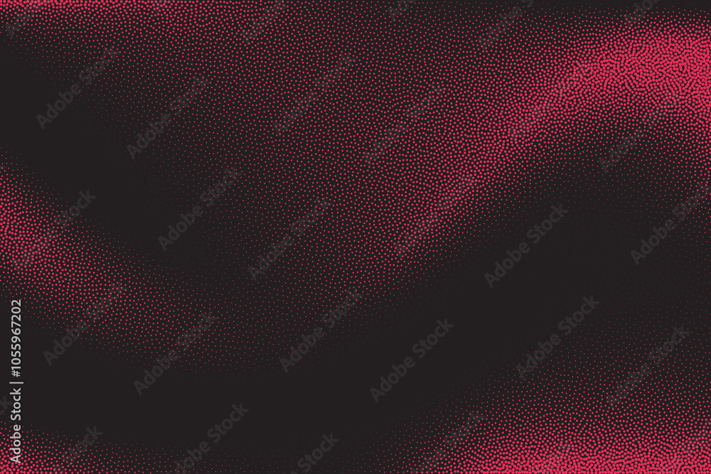 Aufkleber grunge halftone dot pattern vector background in black and red colors. modern background for busines