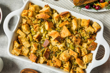 Homemade Turkey Stuffing for Thanksgiving Dinner