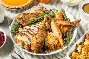 Holiday Thanksgiving Turkey Dinner Platter