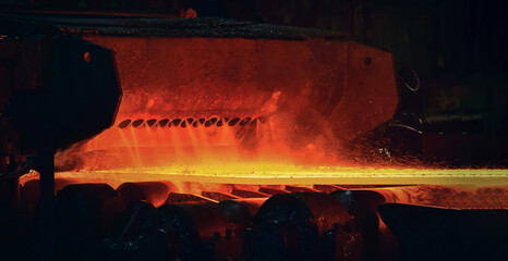 Hot-rolled steel process in steel industry