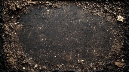 Fototapeta premium grungy abstract background with dirt, framed in black texture, offering a unique banner space for text or imagery, adding an edgy feel