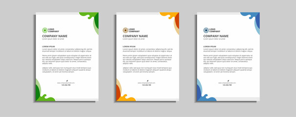 modern corporate letterhead template design