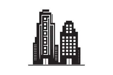 Building Vector silhouette