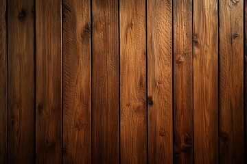 Naklejka premium Textured wooden background with rich brown tones, ideal for rustic themes and design projects.