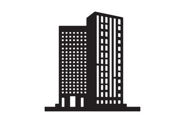 Building Vector silhouette