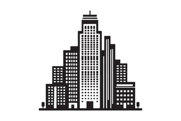 Building Vector silhouette