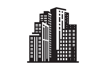 Building Vector silhouette 