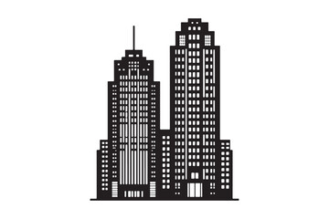 Building Vector silhouette