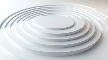 Obraz premium 3d rendered white and minimalistic empty background