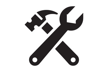 wrench and Hammer tool icon 5.eps