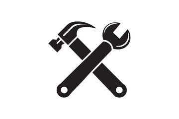wrench and Hammer tool icon 31.eps