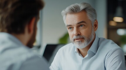 Obraz premium Over the shoulder shot of a man