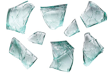 Obraz premium Shattered Glass: A Study in Fragility and Texture