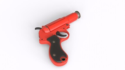 flare gun with white background