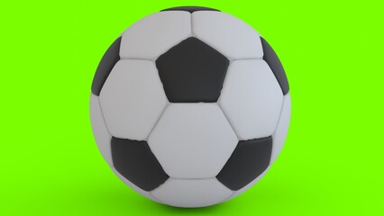 Fototapeta premium football with green background