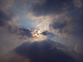 the sky during sunset,  dramatic sky view