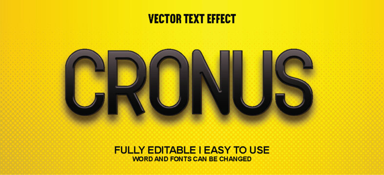 Cronus Fully Editable 3D Vector Text Effect