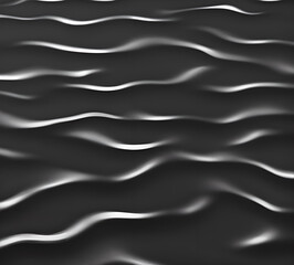 Obraz premium black wavy texture background, soft transition of colors and tones, new format, neat cracks, 8k quality.Generative AI