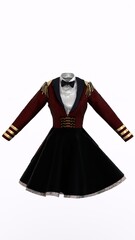 ringmaster dress with white background