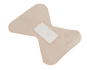 medical plaster isolated on a white background. Medical sticking patch isolated on white.