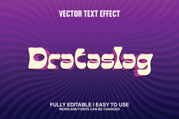 Drataslag Fully Editable 3D Vector Text Effect