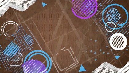 Abstract geometric colorful background