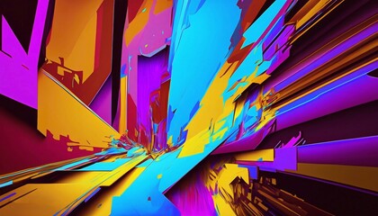 Abstract geometric colorful background