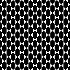 Fototapeta premium Seamless pattern with geometric motifs in black and white