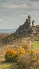 Teufelsmauer im Harz im Herbst