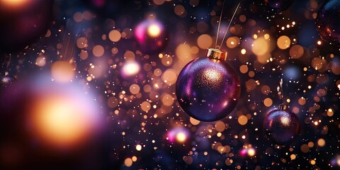 Defocused abstract background with shimmering blurred pearls, evoking a festive atmosphere for New Year and Christmas celebrations
