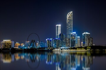 Naklejka premium Suzhou Skyline