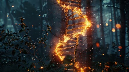 Burning DNA in the Forest