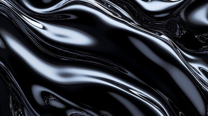 Fototapeta premium Smooth, flowing abstract ink in water with clear space for text.