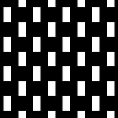 Seamless pattern with geometric motifs in black and white