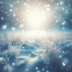 Fototapeta premium landscape with snow