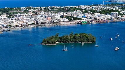 Fototapeta premium Aerial Views of Bermuda