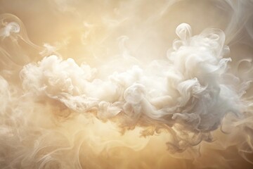 Soft beige and white smoke texture with elegant cloud pattern for a heavenly invitation background...